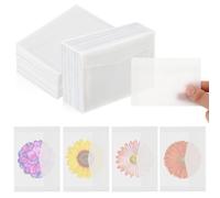 50 PCS Glassine Envelopes, 2.75x3.94inches Glassine Bags Vellum Envelopes Sealing Paper Envelopes Small Coin Collection Vegetable Seeds Lottery Storage Pack Stamp Cards Home Office Campus Wedding Gift