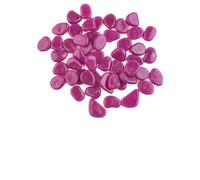50 Pcs Glow in the Dark Pebbles Luminous Garden STONESs for Outdoor Pathway Decor, Fish Tank, Aquarium - Eco Friendly Photoluminescent Rocks(Purple)