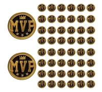 50 Pcs Goat Trophy Badge MVP Award Lapel Pins Greatest of All Time Gifts For Team Coworkers Students, S, Metal, no gemstone