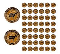 50 Pcs Goat Trophy Badge MVP Award Lapel Pins Greatest of All Time Gifts For Team Coworkers Students, S, Metal, no gemstone