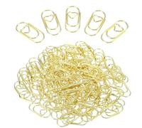 50 pcs Gold Paper Clips,Heart Paperclips,Durable Metal Paper Clip Small Bookmark Repeated Use,for Paperwork Office School Stationery Document Supplies,Home,DIY Bookmarks & Wedding Invitation Aesthetic