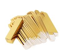 50 PCS Gold Pink Lip Gloss Boxes W27 xW27 xH115mm /1.06 * 1.06 * 4.53 inch, Cosmetic Perfume/Mascara Box Packaging for Small Business Wholesale, small Kraft Paper Box