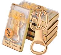 50 Pcs Golden 60th Birthday Party Favors with Rhinestones, Perfect for Guests, Personalized 60 Beer Bottle Openers, Bulk Keepsakes (60)