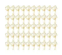 50 Pcs Golden Coconut Tree Shape Paper Clips, Mini Cute Metal Paper Clips, Iron Material File Classification Bookmarks with Non - Slip Design, Portable Office School Supplies for H