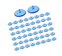 50 Pcs Golf Ball Markers Assorted Colors Clear Lightweight Golf Course Green Positioning Lightweight Ball Markers