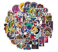 50 Pcs Grateful Dead Rock Singers Stickers for Skateboard Bicycle Car Laptop Phone Sticker Graffiti Waterproof DIY