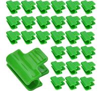 50 PCS Greenhouse Clamps, Garden Shading Pipe Clips, Frame Shading Net Rod Clip, Netting Tunnel Hoop Clips, Film Row Cover Tunnel Hoop Clip, for Fixing Plant Cover, Greenhouse Plastic Sheeting (5mm)