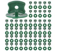 50 Pcs Greenhouse Twist Clips,Plastic Greenhouse Fixing Clips and Washers Greenhouse Accessories Extender Corner Clips for Greenhouse Securing Aluminium Insulation Bubble Netting Shading