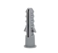 50 Pcs Grey Wall Plug Masonry Expansion Anchor Bolts, M6 M8 Wall Plugs for Brick Concrete Drywall Self Tapping Screw 10mm Wall plug Only