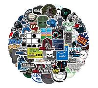 50 Pcs Hacker Stickers, Waterproof Vinyl Decals Featuring Tech and Cybersecurity Designs | Unique Hacker and Coding Stickers for Laptops, Water Bottles, Phone Cases, Suitcases, and More