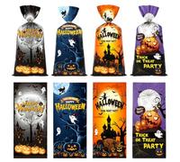 50 PCS Halloween Candy Bags 4 Style Holiday Goodie Packaging Treats Bags