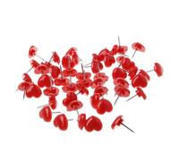 50 Pcs Heart Shape Colored Push Pins Thumbtacks Office School Die Cuts for Card Making On Cash to Hold The Die Cut in