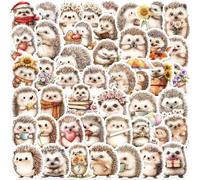 50 Pcs Hedgehog Stickers for Adults,Hedgehog Stickers Pack for Skateboard,Luggage,Car,Bike,Cup,Computer,Water Bottle Laptop,Decor,Vinyl Waterproof Decals
