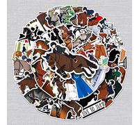 50 Pcs Horses Stickers for Kids Teens Adults Boys Girls Gift,Stickers Pack for Laptop,Skateboard,Luggage,Car,Bike, Cup,Computer,Water Bottle Decor,Equestrian Vinyl Waterproof Sticker Decals