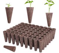 50 Pcs Hydroponic Sponges for Seed Starter Pods, Grow Sponges for Indoor Garden Systems, Root Growth Replacement Pods for Vegetables Herbs Flowers, Propagation Seedling Refill Sponge