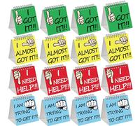 50 Pcs I Need Help Mini Flip Chart Classroom Management Needs Tools Self Assessment Cards Classroom Students Behavior School Supplies for Kids Teachers