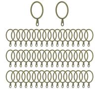 50 PCS Inner Diameter 30mm Curtain Rings,Metal Drapery Ring for Curtain Rod (Bronze)