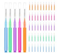 50 pcs Interdental Brush for Cleaning Braces Floss Picks Flossers for Braces Teeth Kit Toothpicks Flossing Head Cleaning Tool