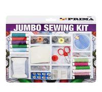 50+ Pcs Jumbo Sewing Repair Kit Prima Threads Needles Scissors Dressmaking Home Art Crafts Work Tailor DIY Elastic Buttons Pins Measure Tape Travel School Emergency Clothes UK Free P&P