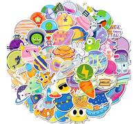50 Pcs Kawai Universe Planet Stickers for Children Teens Girls Boys Adults,Universe Planet Stickers for Laptop Water Bottles,Bicycle,Skateboard,Computer,Waterproof Vinyl for Wall, Graffiti Stickers