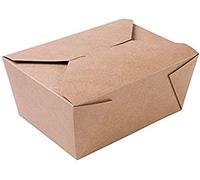 50 Pcs Kraft Paper Disposable Carry Containers 1400ML Takeaway Box Biodegradable Hot and Cold Take Out Food Container Leak Proof Design for Lunch, Party Leftovers, and Gift Boxes