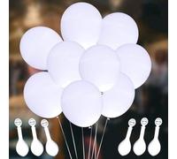 50 Pcs LED Balloons Light Up Party Decorations Reusable Glow in The Dark Luminous Flashing Balloon Lights 10-24 Hours for Christmas Birthday Dark Party Supplies Halloween Decorations
