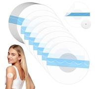 50 Pcs Libre 2 Sensor Covers, Waterproof Freestyle Libre 2 Sensor Patches, Transparent Blue Strip Libre Adhesive Covers, Sensor Patches for Accurate Monitoring Blood Glucose