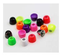50 pcs/lot 10 Colors Copper Cone Head Fly Tying Beads Weight Nymph Head Jig Tube Fly Tying Materials 5.1mmX4.1mmX1.9mm (Assorted)