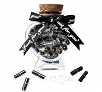 50 PCS Love Message Capsules in Glass Bottle - Handwritten Notes for Boyfriend/Girlfriend, Valentine's Day, Anniversary, Proposal - Romantic Keepsake Gift Idea
