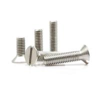 50/pcs M1.2 M1.6 M2 M2.5 M3 M4 M5 M6 M8 M10 304 A2-70 Stainless Steel GB68 Slotted Flat Slot Countersunk Head Bolt Screw(30mm,50pcs M1.6)
