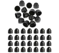 50 Pcs M8 Black Plastic Dome Nut, M8 (13mm Spanner) Thread Bolt Cover Cap, Hex Head Bolt Covers for Bolts, Hex Hexagon Screws (13 * 15mm)