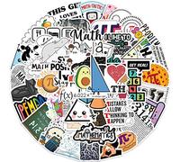 50 Pcs Math Stickers for Kids Teens Adults Boys Girls Gift,Stickers Pack for Laptop,Skateboard,Luggage,Car,Bike, Cup,Computer,Water Bottle Decor,Mathematics Vinyl Waterproof Sticker Decals