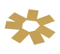 50 Pcs Metal Business Cards 5 Colors Impressive Blanks Mark Engraved Business Cards, Optical Engraving, Trade Visiting 86x54x0.22mm (Yellow)