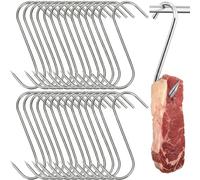 50 Pcs Metal S Hooks, Hanging Hooks 12cm, 2mm Thick, Multifunctional S Hook for Kitchen, Workshop, Closet and Butcher, Heavy Duty Utensil Pot Organizer