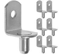 50 Pcs Metal Shelf Support Pegs L Shaped for Cabinets and Boards | Cold Rolled Steel, Silver Finish, Simple Design for Furniture and Bookcase Shelf Use