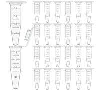 50 Pcs Micro Centrifuge Tubes,Conical Centrifuge Tubes with Flat-Top Snap Cap,for Test Vials Sample Lab,1.5mL