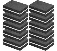 50 Pcs Mini Block Nail File Sponge Double Side Buffing Tool | Black Lightweight Portable Design, Comfortable to Hold, Manicure Sanding for Toenail and Salon Use