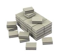 50 Pcs Mini Buffing Files Block Pedicure Manicure Multicolor Nail Art Grinding Buffer Strips Polish Tools Grey