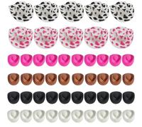 50 PCS Mini Cowboy Hats Plastic Tiny Cowboy Hat Cute Mini Hats for Crafts Western for Crafts Party Dollhouse Decoration (Multi Color)