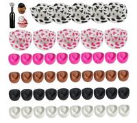 50 PCS Mini Cowboy Hats Plastic Tiny Cowboy Hat Cute Mini Hats for Crafts Western for Crafts Party Dollhouse Decoration (Multi Color), Tiny Hat