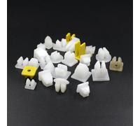 50 Pcs Mix Car Fixed Screw Square Round head Nut Screw Fixed Grommet Clip Plastic Snap In Fastener