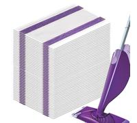 50 Pcs Mop Refill Pad for Flash Powermop, Power Mop Refills, Dry Sweeping Cloths Pads, Efficiently Absorb Water and Powerful Stain Removal for All floors Cleaning