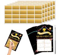 50 Pcs Motivational Cards, Make Your Own Scratch Off Cards,for Students & Small Business,for Classroom Must Haves, Teacher Supplies