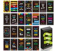 50 PCS Motivational Magnets, 25 Designs Inspirational Magnets Positive Affirmation Decals for Kids, Adults, Fridge (2' x 3.5')