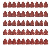 50 Pcs Mouse Detail Sander Sheets, Black and Decker Mouse Sandpaper, 5 Holes Hook and Loop Sander Pad, 60/80/120/180/240 Grits Compatiable with Black and Decker Detail Hand Sander(14cm x 9cm)