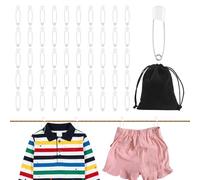 50 Pcs Nappy Pins, 2.2 Inch Plastic Diaper Safety Pins Secure Head Fasteners With Black Velvet Bag, Safety Pin for Clothes Terry Squares Nappies Clothes Dress, Colorful