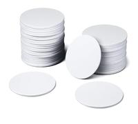 50 Pcs NFC Cards-Blank Coins Rewritable NFC Tags NTAG215 PVC Card Business Card Chip 504 Bytes Memory, Blank Easy Convenient Programmable Compatible with All NFC-Enabled Phones and Devices (White)