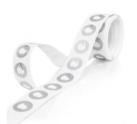 50 Pcs NFC Stickers NTAG215 PVC Silver 25mm Rewritable 504 Bytes, NFC Tags Adhesive Labels RFID for All NFC Enabled Devices Smartphones, NFC Tag for Smart Home Wi-Fi Amiibo Outdoors