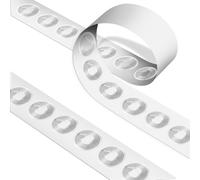 50 Pcs NFC Tags Sticker with Original NTAG215 Chip NFC Stickers Adhesive Labels Transparent RFID Tags Rewritable 504 Bytes Memory Suitable for All NFC-Enabled Devices and Smartphones