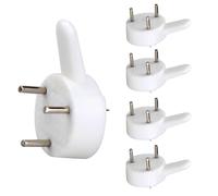 50 Pcs Non-Trace Picture Hooks Invisibility Photo Frame Hook Small Size White Picture Hanger Plastic Small Picture Hooks for Hanging Paintings Wedding Photos Mirror Wall Studs